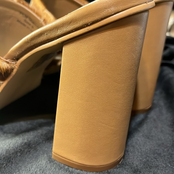 WOMEN’S SZ 8 HEELS COW PRINT. NWT MULES HEELS SHOES SIGNATURE JOURNEE COLLECTION - Picture 5 of 5